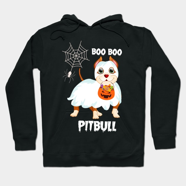 Boo Boo Pitbull Halloween T-shirts Hoodie by Him